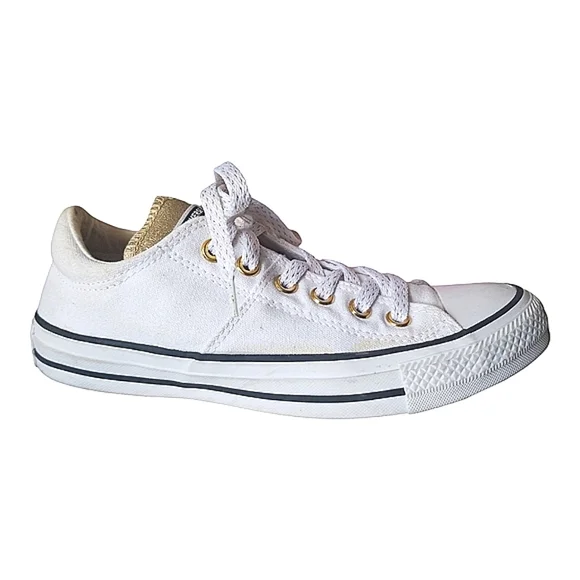 Converse White and Gold Sneakers - Picture 3 of 9